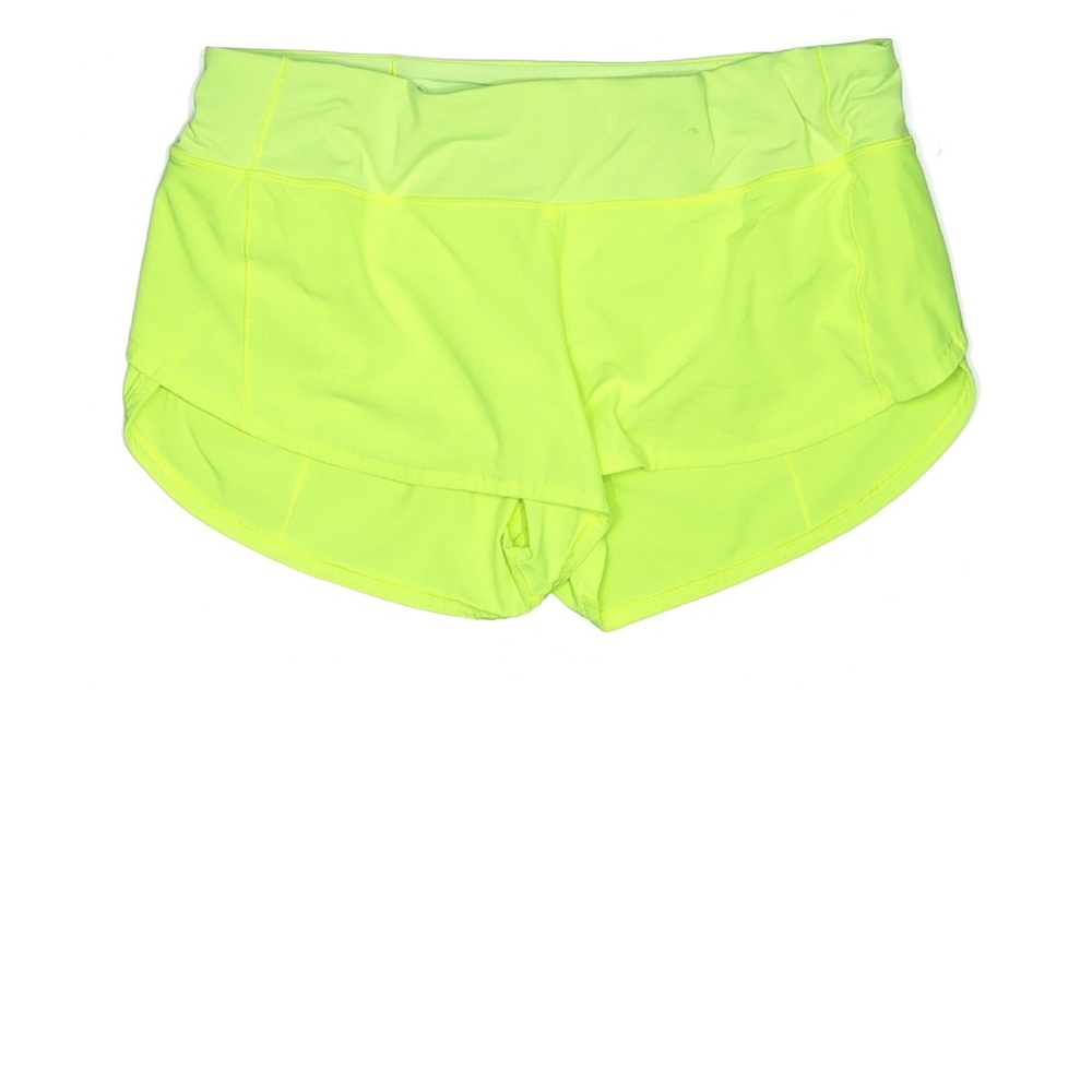 lululemon athletica bright green shorts faded zap color - Picture 6 of 6
